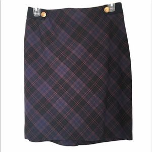 The Limited plaid mini skirt